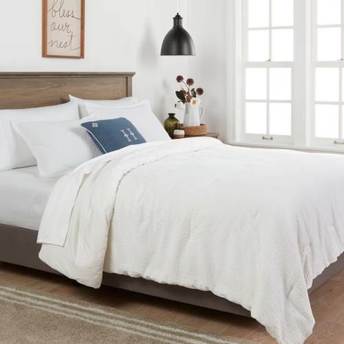 Washed waffle weave - washed,